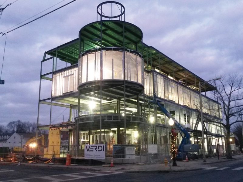 Downtown Danbury Historic Office Building Steel Skeleton